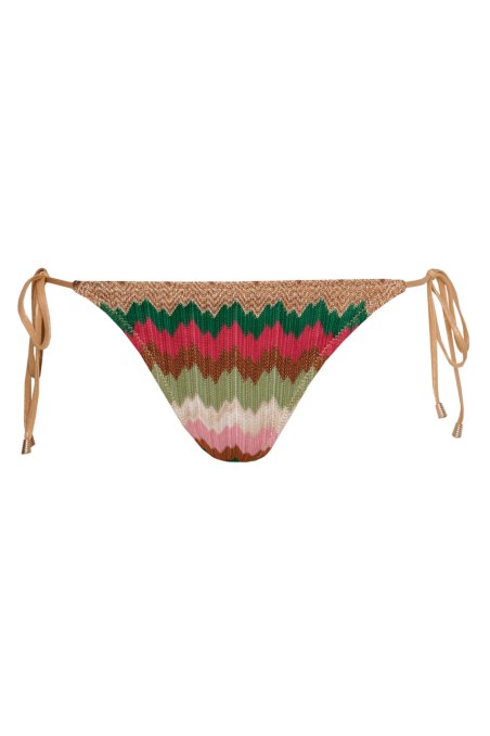CROCHET SWIMWEAR TIE-SIDE BIKINI SLIP-24802703-999