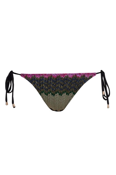 CROCHET SWIMWEAR TIE-SIDE BIKINI SLIP-24802704-110