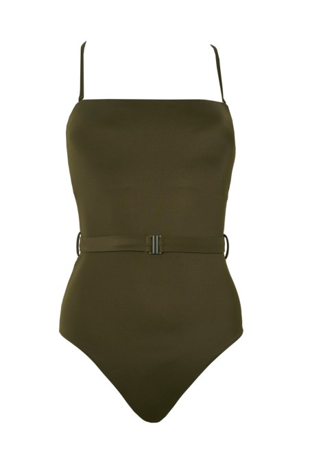 BELTED MONOCHROME ONEPIECE SWIMSUIT-24804151-521