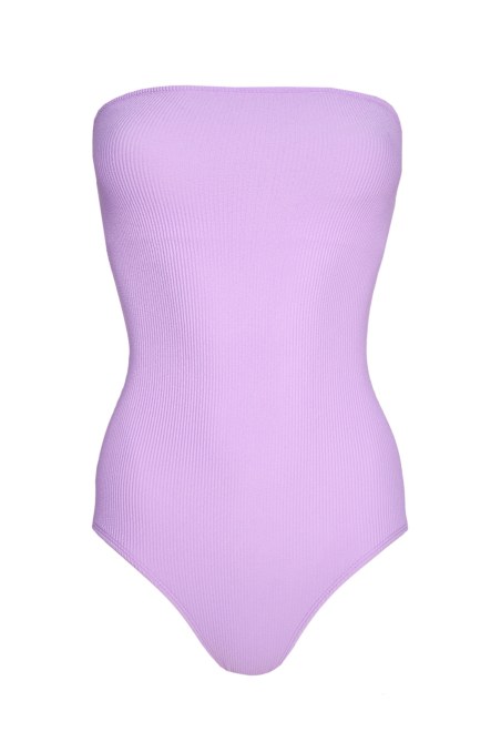 CRINKLED ONEPIECE STRAPLESS SWIMSUIT-24804250-800