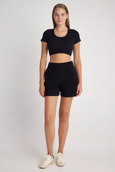 COTTON BERMUDA IN LOOSE FIT-24810120-110