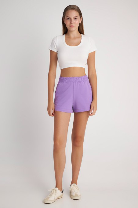 COTTON SHORTS IN LOOSE FIT-24810130-812
