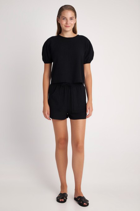 LINEN SHORTS WITH PATCH POCKETS-24810151-110