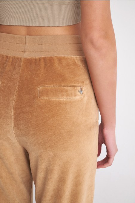 VELOUR CUFFED PANTS WITH WIDE RUBBER-24811038-311
