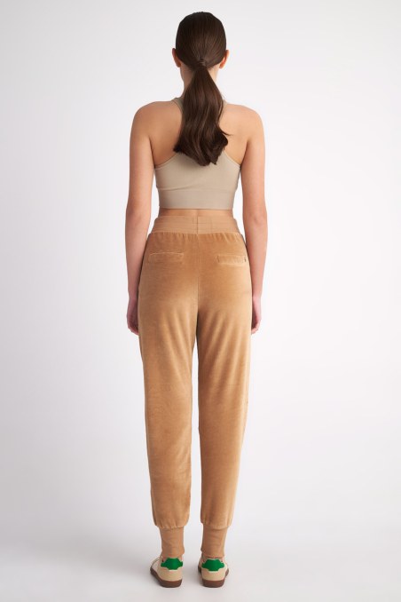 VELOUR CUFFED PANTS WITH WIDE RUBBER-24811038-311