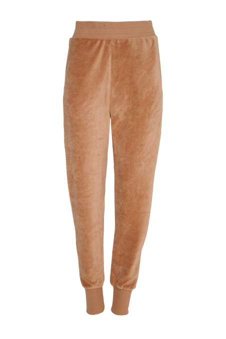 VELOUR CUFFED PANTS WITH WIDE RUBBER-24811038-311