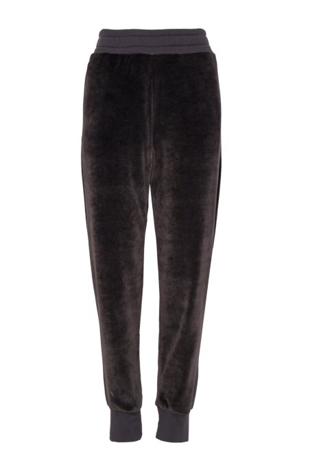 VELOUR CUFFED PANTS WITH WIDE RUBBER-24811038-920