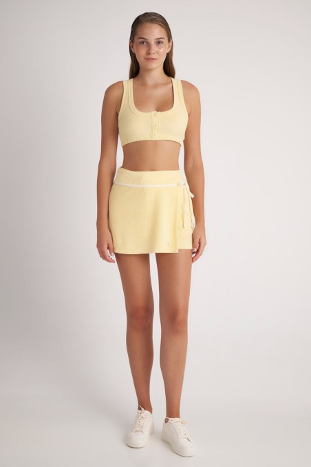 MONOCHROME WRAP TERRY SKORT-24814095-948