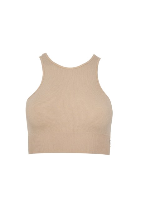 SEAMLESS HALTER CROPPED RIBBED TOP-24818010-301