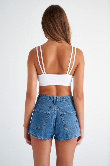 MONOCHROME SEAMLESS CROPPED RIB BRALETTE-24818011-100