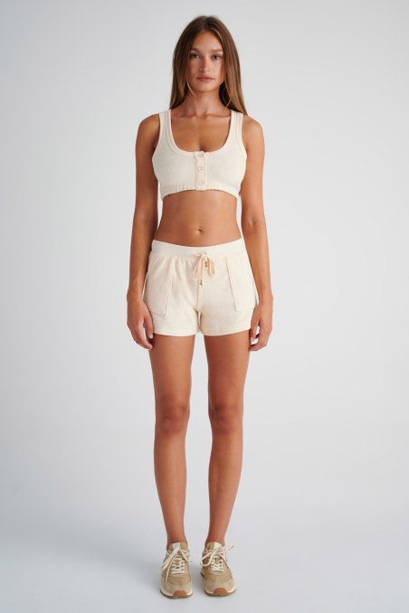 BUTTONED TERRY CROP TOP-24818095-108