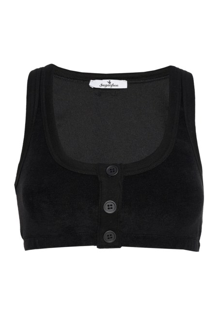 BUTTONED TERRY CROP TOP-24818095-110