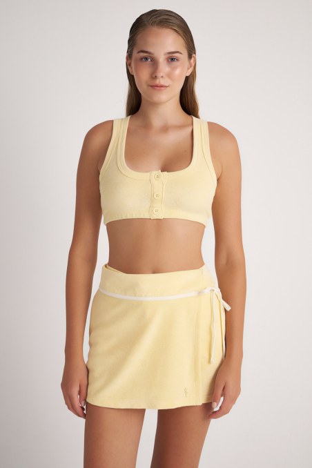 BUTTONED TERRY CROP TOP-24818095-948