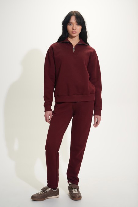 COTTON JOGGER PANTS WITH INNER SOFT FLEECE FABRIC-24831276-635