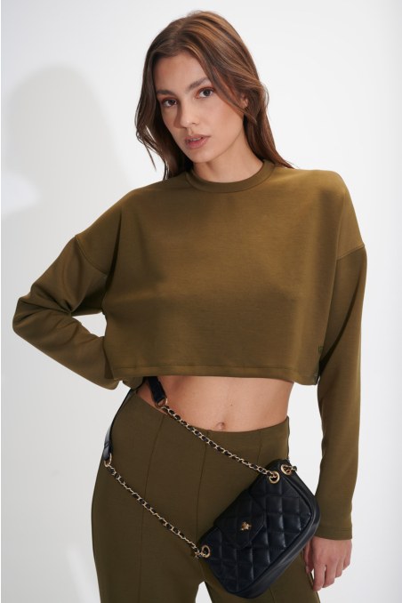 SOFT LIGHT TOUCH CROPPED TOP IN LOOSE FIT-24832283-521
