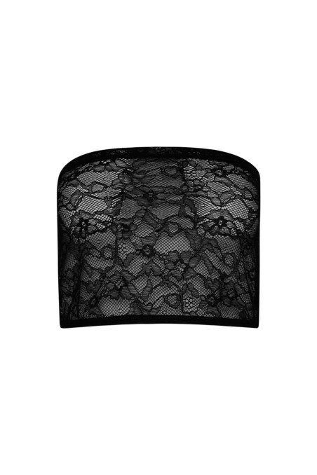 STRAPLESS LACE CROPPED TOP-24838010-110