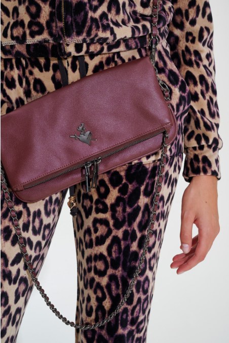 SHOULDER BAG WITH DETACHABLE DECORATIVE CHAIN-24839021-635