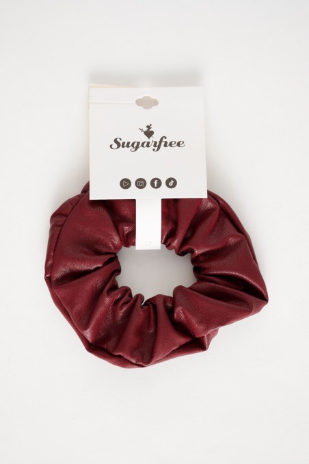 ΛΑΣΤΙΧΑΚΙ ΜΑΛΛΙΩΝ SCRUNCHIE ΣΕ ΔΕΡΜΑΤΙΝΗ ΥΦΗ-24839050-635