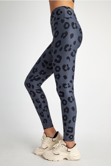 LEOPARD PRINTED HIGH WAISTED SPORTS LEGGINGS-24845023-920