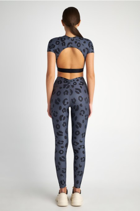LEOPARD PRINTED HIGH WAISTED SPORTS LEGGINGS-24845023-920