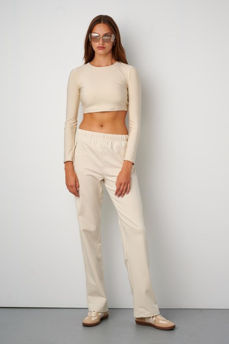 COTTON PANTS WITH ZIPPED POCKETS-24861081-103