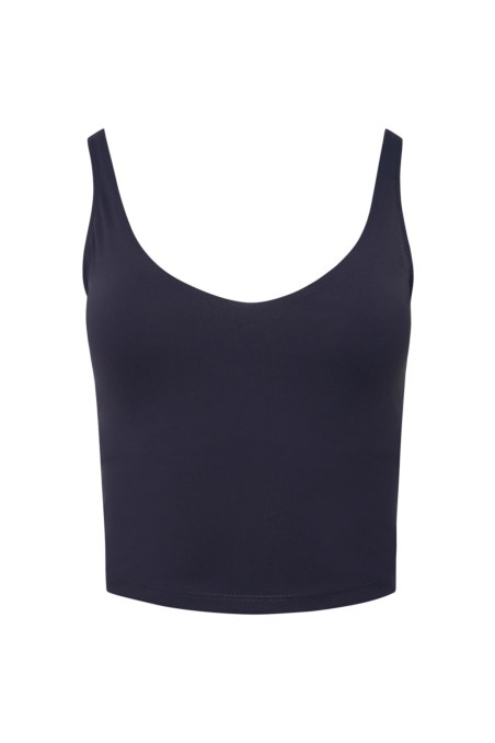 SATIN TOUCH MONOCHROME SPORTS CROP TOP WITH INNER CUPS-24868022-920