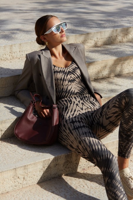 PRINTED SPORTS CROP TOP WITH INNER CUPS-24868106-103