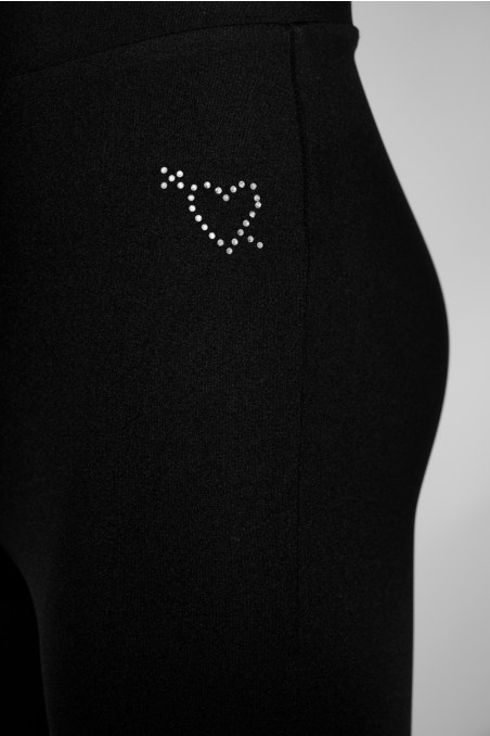 FLARED LEGGINGS/PANTS FOR GIRLS IN SHINY LOOK-25611017-110