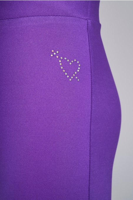 FLARED LEGGINGS/PANTS FOR GIRLS IN SHINY LOOK-25611017-814