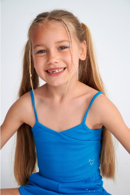 ΠΑΙΔΙΚΗ ΒΑΜΒΑΚΕΡΗ ΡΙΜΠ ΜΠΛΟΥΖΑ ΜΕ ΛΕΠΤΕΣ ΤΙΡΑΝΤΕΣ-25612077-412