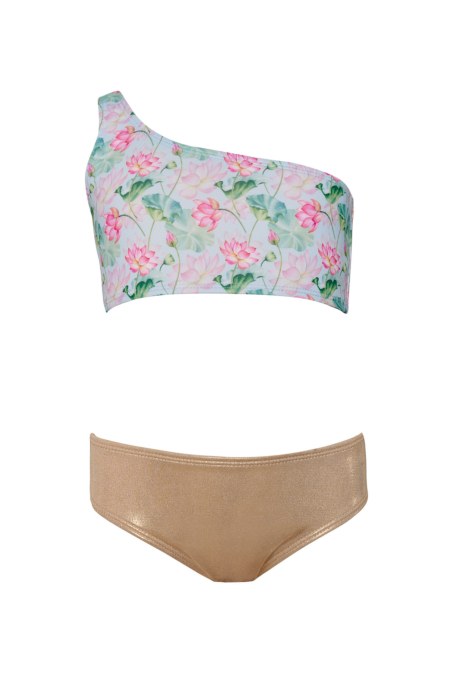 ONE SHOULDER STYLE BIKINI SET FOR GIRLS-25616021-309