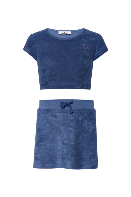 ΠΑΙΔΙΚΟ ΠΕΤΣΕΤΕ ΜΟΝΟΧΡΩΜΟ ΣΕΤ ΜΠΛΟΥΖΑ/ΦΟΥΣΤΑ-25618094-423