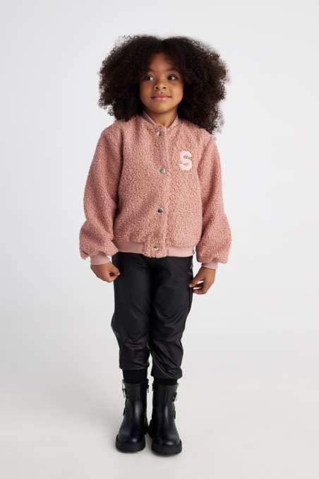 BOUCLE-KNIT JACKET FOR GIRLS WITH SNAP BUTTONS-25633015-712