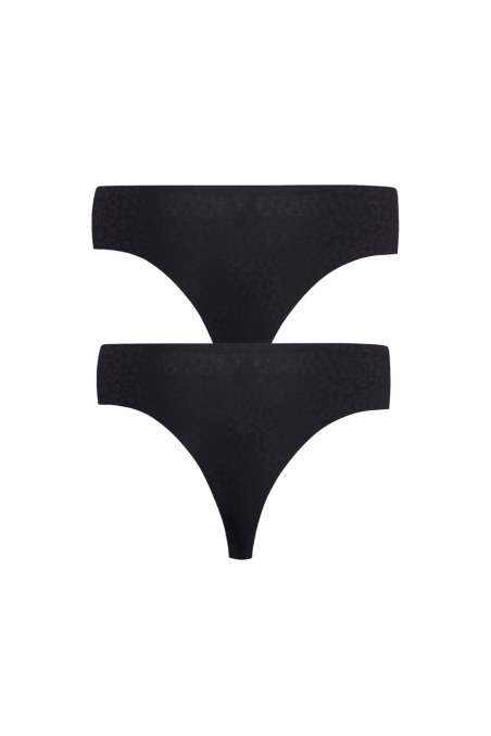 TWO PACK LEOPARD PRINTED SEAMLESS HIPSTER BRAZILIAN BRIEF-25712020-110