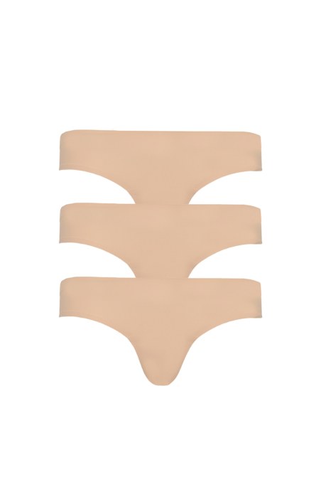 THREE PACK SEAMLESS BRAZILIAN BRIEFS-25732002-304