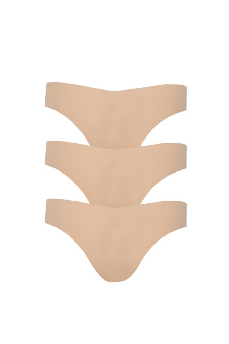 THREE PACK SEAMLESS BRAZILIAN BRIEFS-25732002-304