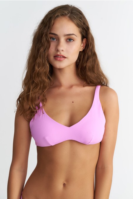 RECYCLED TRIANGLE SWIMWEAR BIKINI TOP-25801002-712