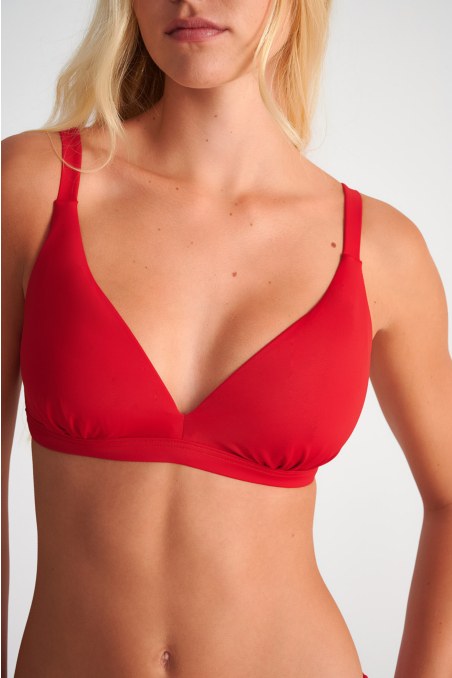 RECYCLED UNDERWIRED BIKINI TOP IN CUP D-25801003D-631