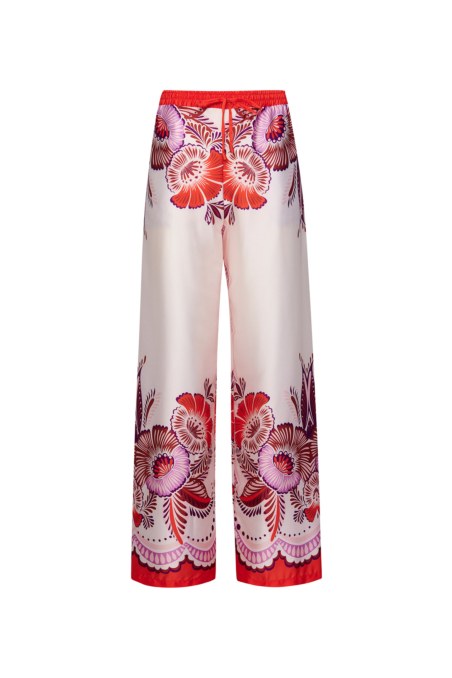 HIGH WAISTED PRINTED SATIN PANTS-25807660-631