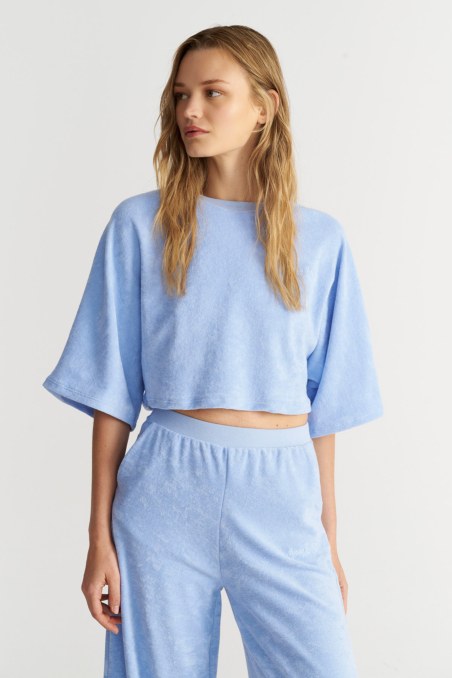 OVERSIZED ΠΕΤΣΕΤΕ ΚΟΝΤΗ ΜΠΛΟΥΖΑ ΜΕ ΜΑΝΙΚΙ 3/4-25812155-421