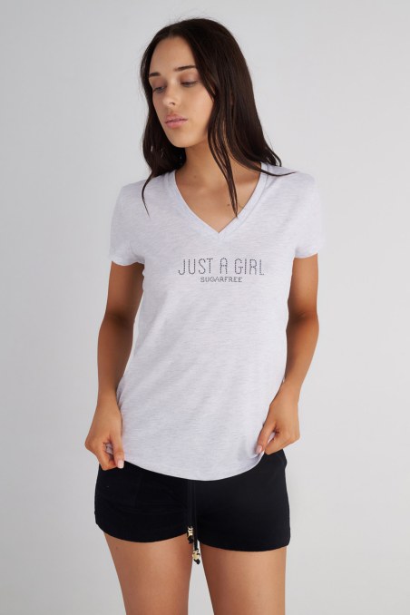 ΒΑΜΒΑΚΕΡΗ ΚΟΝΤΟΜΑΝΙΚΗ ΜΠΛΟΥΖΑ ΜΕ 'V' ΛΑΙΜΟΚΟΨΗ ΚΑΙ ΣΤΡΑΣ-25812285-201