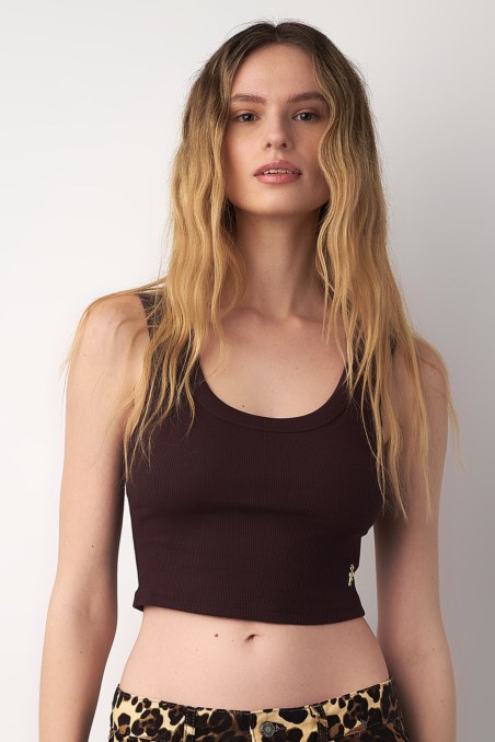 ELASTIC RIBBED STRAPPY CROP TOP-25818146-332