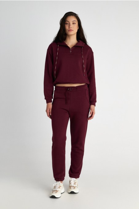 CUFFED HEM COTTON PANTS-25831073-855