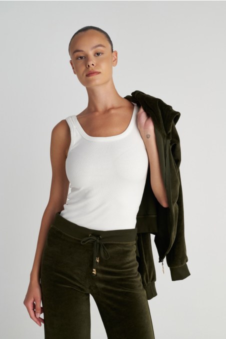 ELASTIC RIBBED COTTON TANK TOP-25832033-102