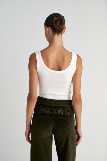 ELASTIC RIBBED COTTON TANK TOP-25832033-102