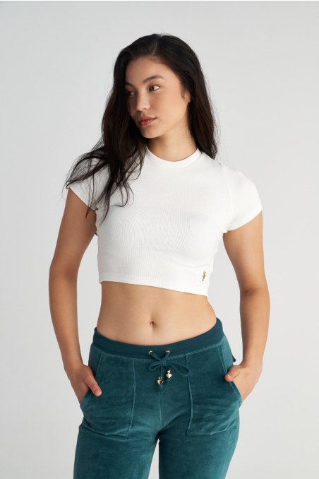 COTTON RIBBED CROP TOP WITH SCOOP NECKLINE-25832047-102