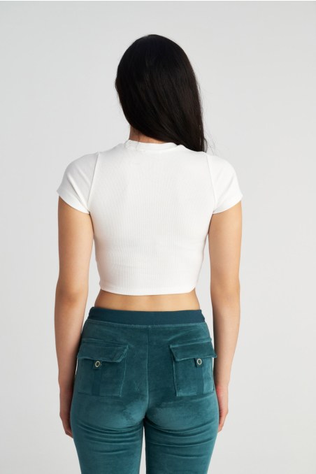 COTTON RIBBED CROP TOP WITH SCOOP NECKLINE-25832047-102