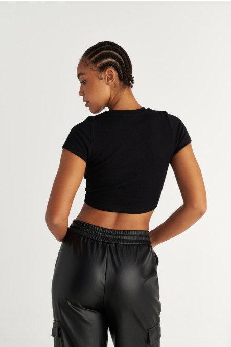 COTTON RIBBED CROP TOP WITH SCOOP NECKLINE-25832047-110