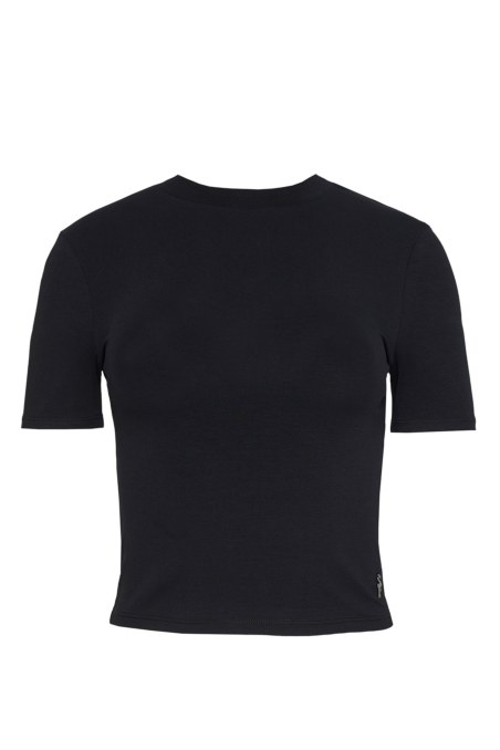 COTTON RIBBED CROP TOP WITH SCOOP NECKLINE-25832047-110