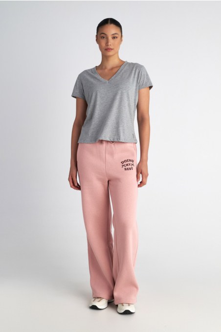 BASIC ORGANIC COTTON T-SHIRT IN 'V' NECKLINE-25832051-211